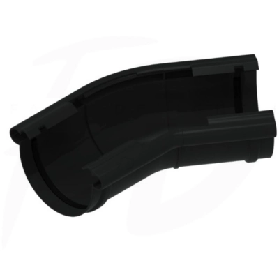 Narożnik regulowany zewnętrzny / wewnętrzny 120° - 145° PVC ⌀ 130 firmy KROP kolor czarny